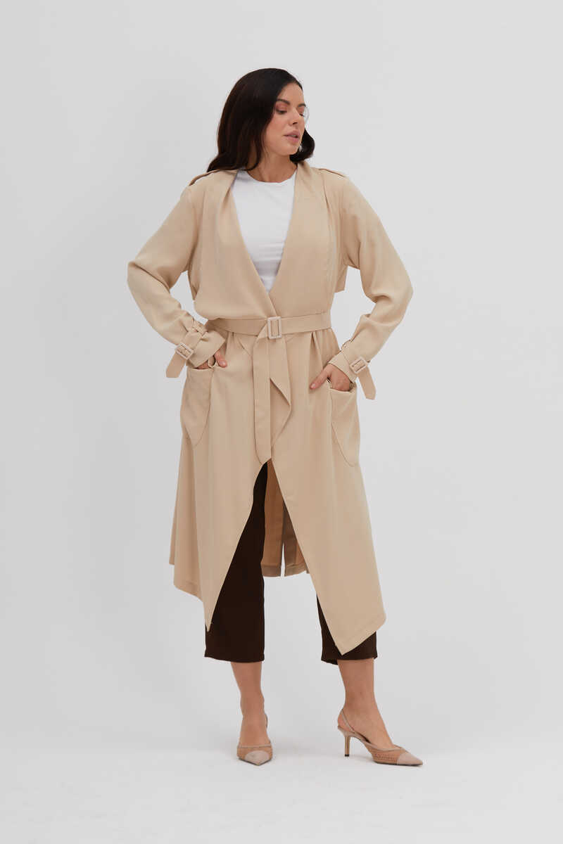ADRİAN TRENCH BEJ - 4