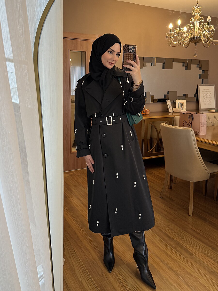 ATHENA TRENCH SİYAH - MMB