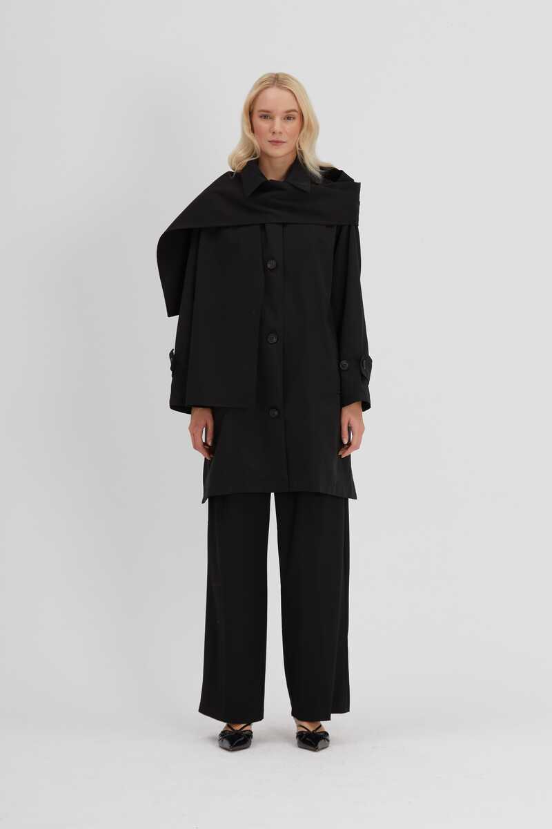 MİLANO TRENCH SİYAH - MMB