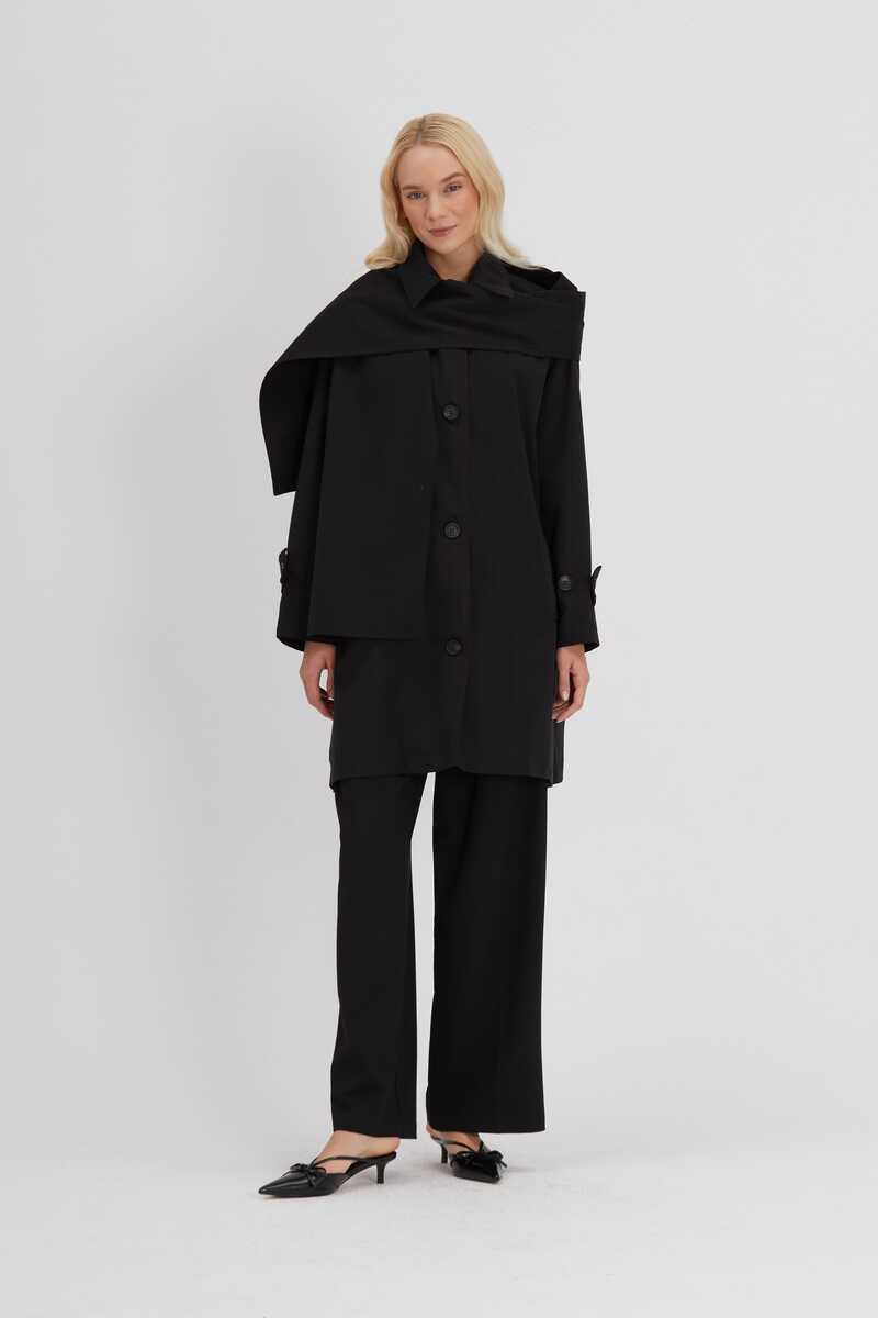 MİLANO TRENCH SİYAH - 3