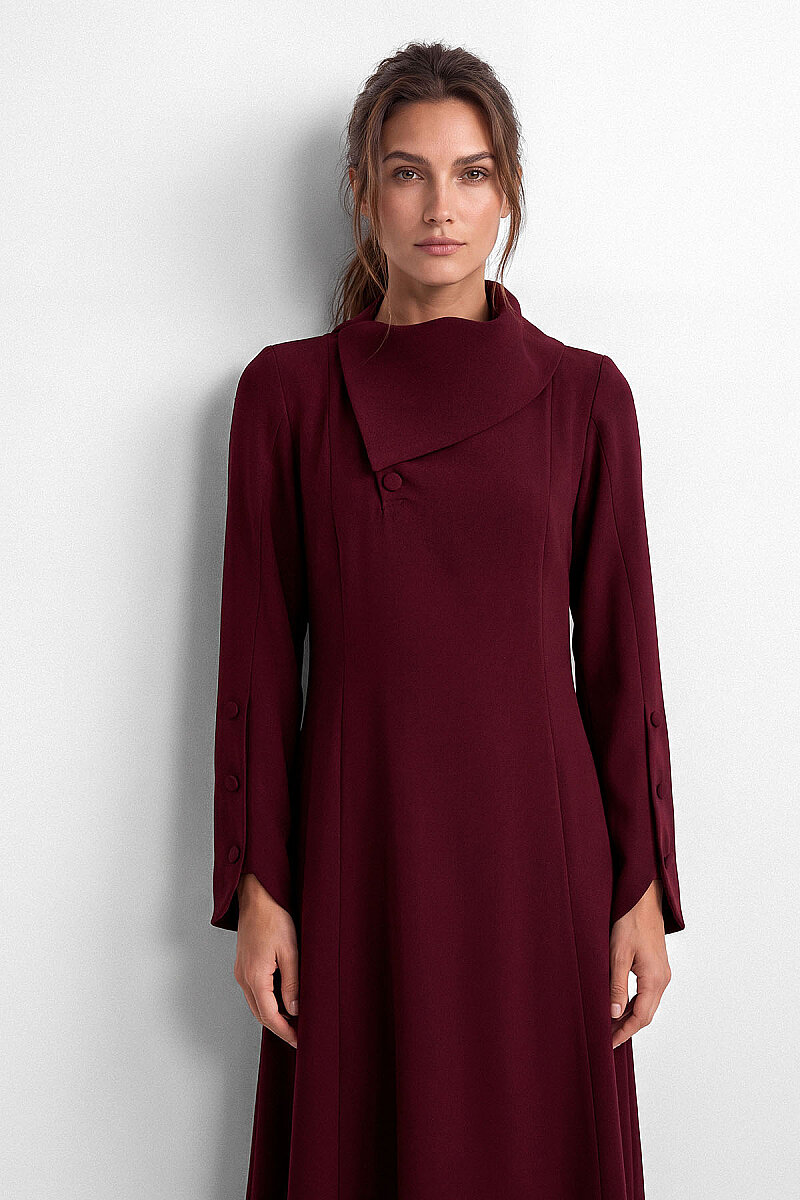 VERNA ELBİSE BORDO - MMB
