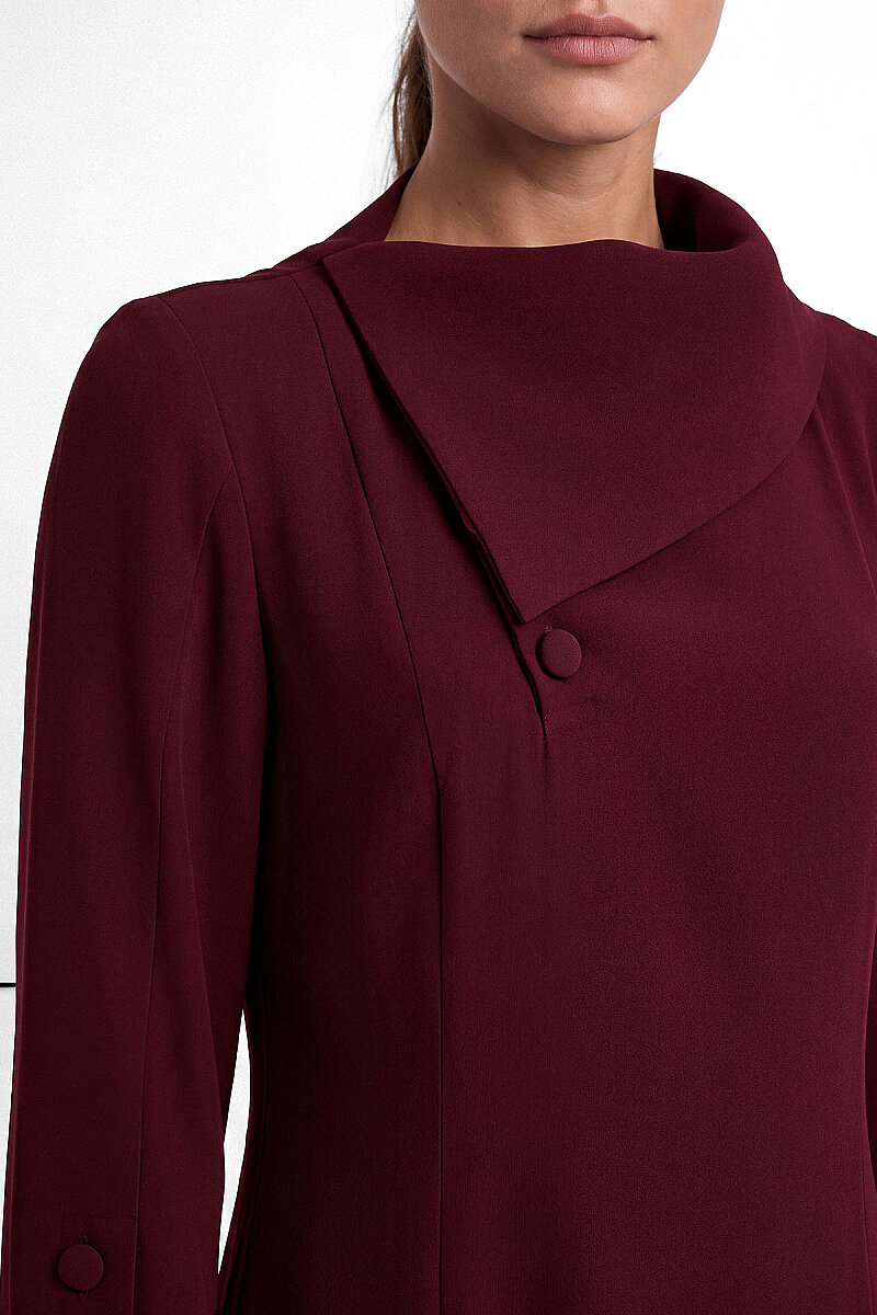 VERNA ELBİSE BORDO - MMB (1)