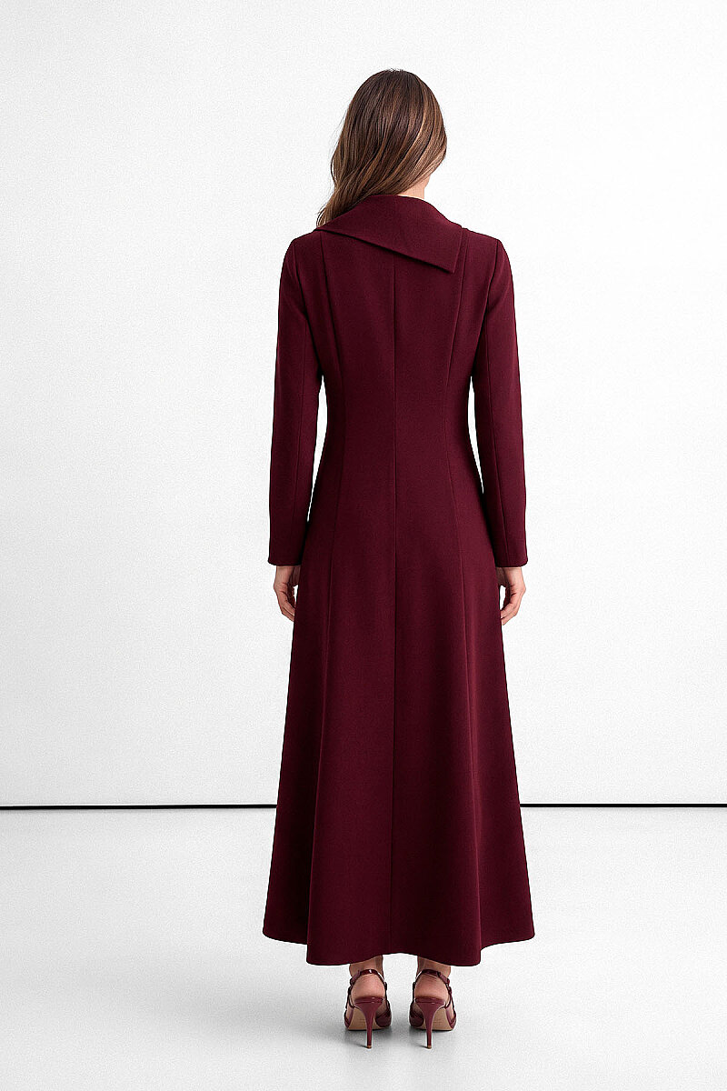 VERNA ELBİSE BORDO - 5