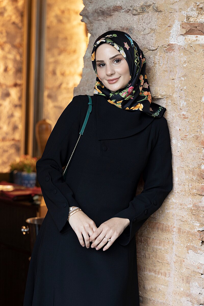 VERNA ELBİSE SİYAH - MMB